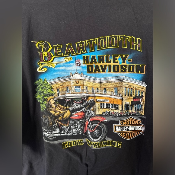 Beartooth Cody, Wyoming Harley Davidson Tshirt - Picture 7 of 7